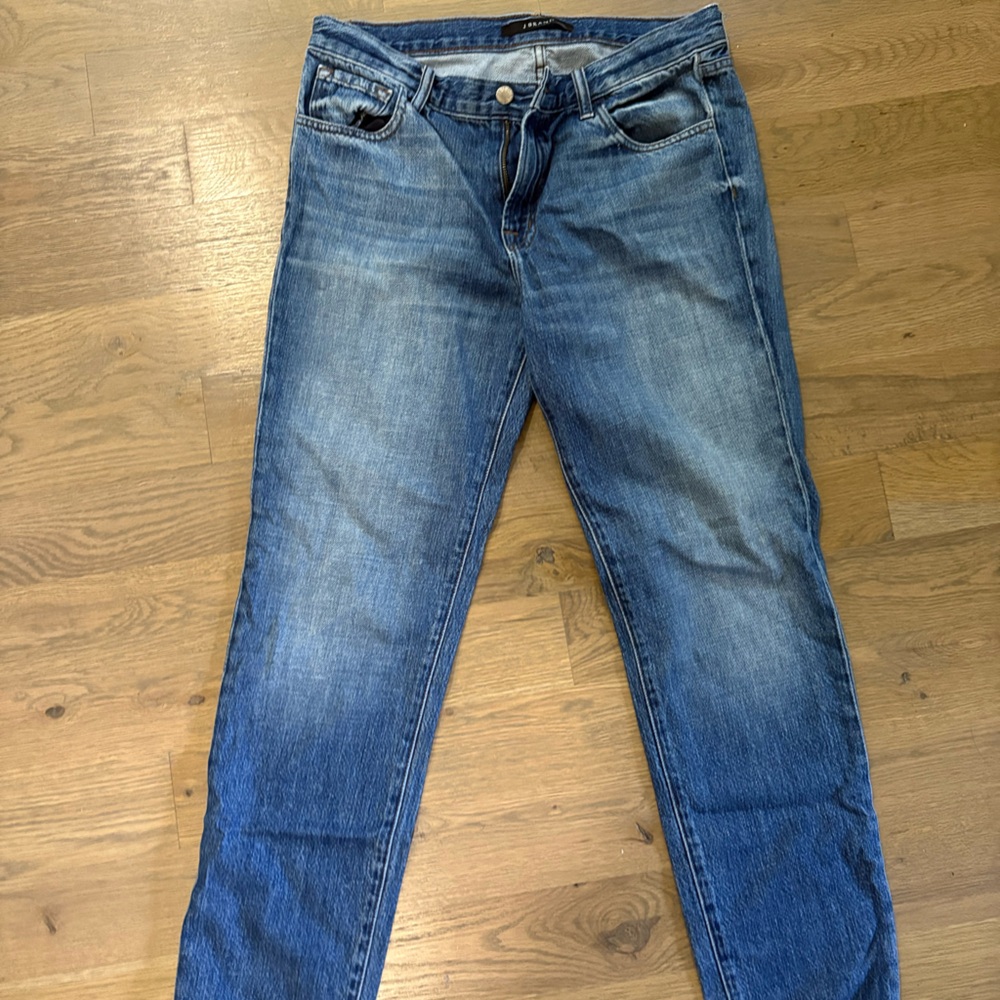 J Brand Straight Leg Jeans in Blue Wash